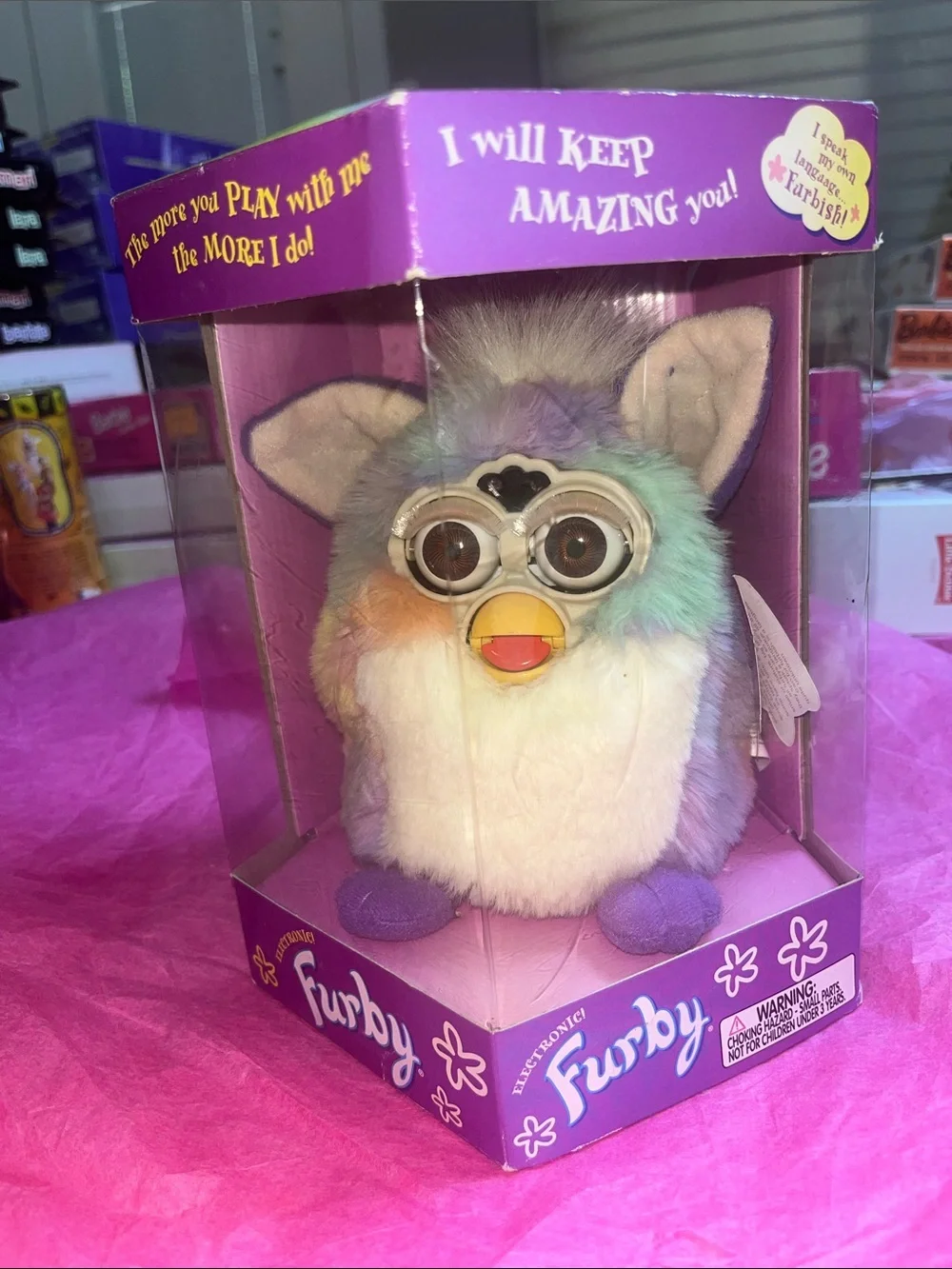 1998-1999 Spring Time Furby (Special Limited Edition, Model 70-884) NRFB